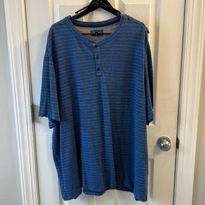 Fairlane Striped Henley 3XL